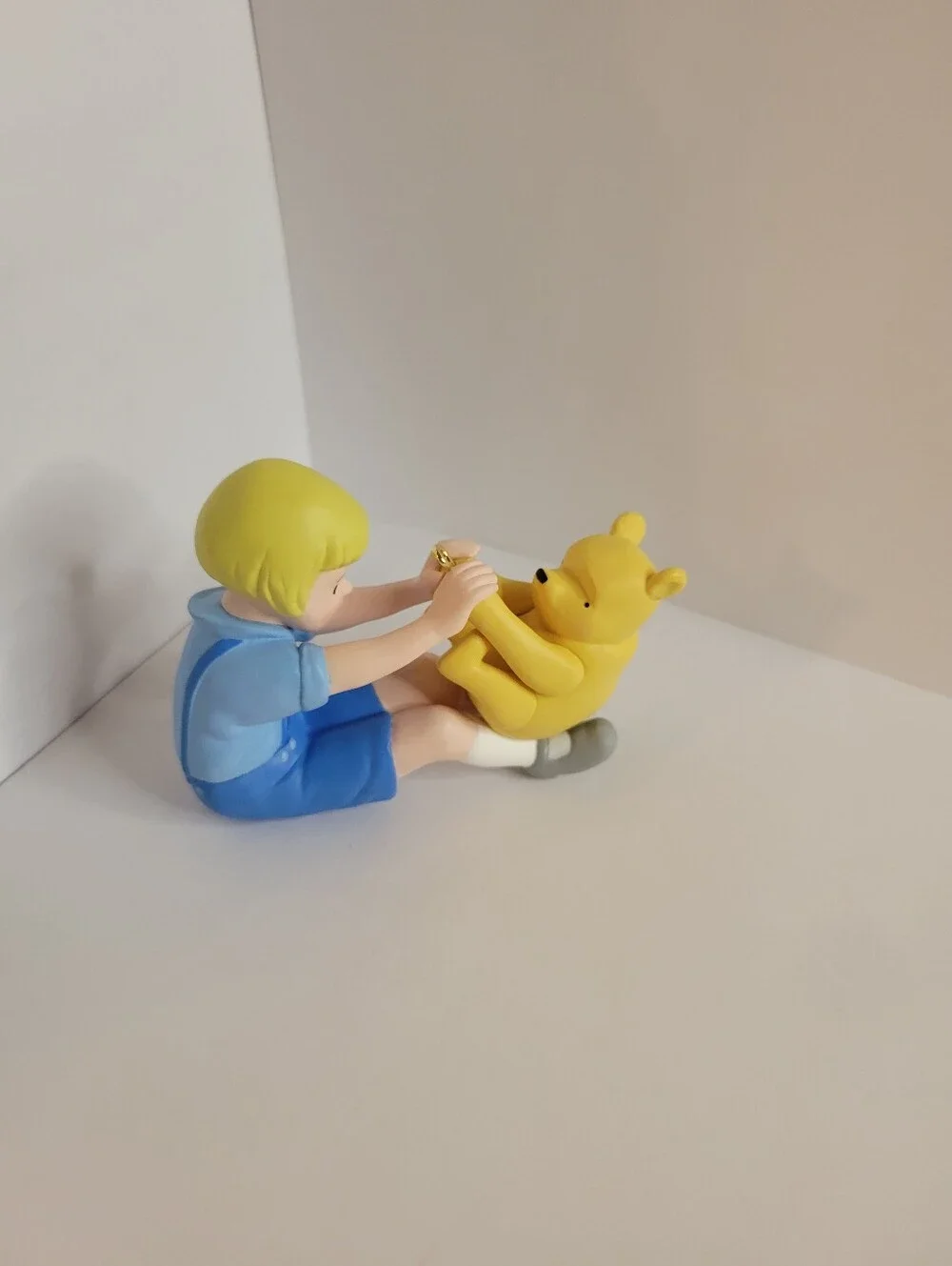 Disney Vintage Style Pooh & Christopher Robin Boy Playing Ornament